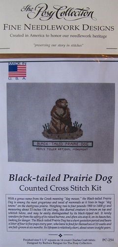 Devils Tower Black-tailed Prairie Dog Cross Stitch 1090